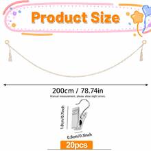 1pc Handmade Knitted Plush Doll Storage Rope, Children's Room Wall Hanging Doll Organizer Storage Decoration, Space-Saving Doll Display Rack - Multicolor - View 6
