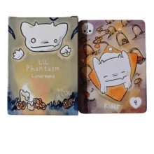 LiL Phantasm Lenormand 36pcs, Dek Oracle Hantu Lucu Bergambar Cat Air untuk Pemula, Kartu Ramalan Bahasa Inggris Portabel & Perlengkapan Pesta - MultiWarna - View 7