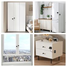 1 Set Refrigerator Chain Lock, Cold-Resistant Lock, Safety Cabinet Lock, Suitable For Kitchen, Openable Furniture, Sliding Cabinets, Drawers And Toilet Lids - One Size - View 7