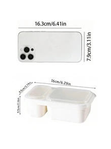 10/5/3/2/1個可重複使用便攜式野餐盒附蓋，便當盒，食物儲存容器，零食儲存盒，燒烤醬碟，適用於派對、野餐、旅行、零食、水果蔬菜拼盤，可微波爐與洗碗機使用，適合辦公室、學校 - 彩色 - 查看 4