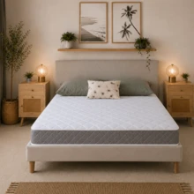 eXtreme Comfort Spring Coil Diamond Grey Essentials Mattress Foam Free Spring Coil, Plush Feel, Cool Touch Plus Sleep Surface, 20cm Deep, Grey, Maximum Value - Grey - View 16