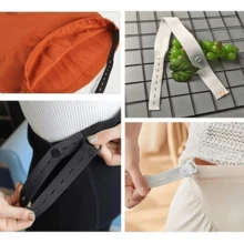 1Set/2Sets Elastic Rope, Used For Sewing, Made Of High Elasticity Knitted Tape, Designed For Tightening Waistband, Equipped With White Buttons, Perfect For Handmade Crafts - Multicolor - View 6