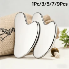 1Pc/3/5/7/9Pcs Heart-Shaped Gua Sha Board, Facial Lifting Beauty Device, Face And Eye Clearing, Full Body Universal Scraping Board, Portable Heart-Shaped Facial Gua Sha Tool - View 2
