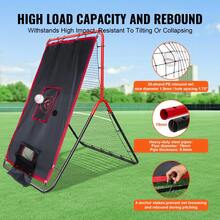 Baseball & Softball Rebounder Net – 2-In-1 Switch Hitter Pitch Trainer. 3 Zones With Varying Rebound Angles. Durable Steel Frame + UV-Resistant PE Net. Lightweight 7.3 Lbs. For Fielding/Throwing Practice - 3 X 4.5 Ft - View 5