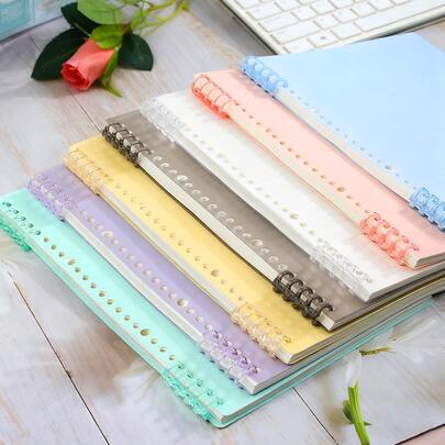A4 Size Loose-Leaf Notebook 60 Sheets/120 Pages 30-Hole Loose-Leaf Binder With Cover And Refill Pages, Lined Refill, Grid Refill, Blank Refill, Smooth Writing Without Ink Bleed, Loose-Leaf Notebook Notepad Planner Diary Planner Personal Organizer Budget Planner, School Supplies, Office Supplies, Learning Supplies And Office Supplies