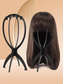 Foldable Multi-Functional Wig Stand, Portable And Durable Travel Wig Display Mannequin Head, Stable Base, Foldable Design, Suitable For Various Wig Types And Hat Storage, Room Decor - Multicolor - View 9