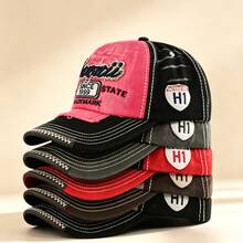 1pc Letter-Stitched Baseball Cap Made Of Breathable Material, Suitable For Outdoor Activities. It Has An Adjustable Design And Is Suitable For - Multicolor - View 8