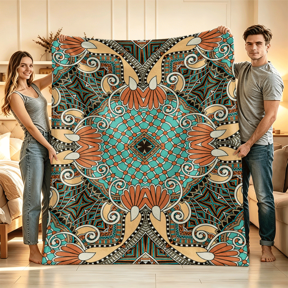 1PC Flannel Blanket, Summer Blanket, Bed Blanket , Blankets For Camping, Blanket For Beach, Throw Blanket, Multi-Use Blanket Soft , Cooling Blanket