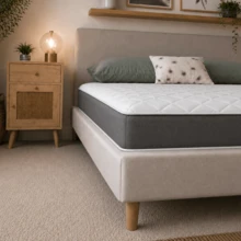 Starlight Beds Hybrid Mattress - Soft Feel, Memory Foam & Spring Support, Deep Quilted Plush Sleep Surface, Durable Design With Elegant Grey Border For Enhanced Comfort - Grey - View 5