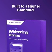 Purple Teeth Whitening Strips 21 Treatments - Non Sensitive Teeth Whitening - Whitening Without Any Harm - Pack Of 42 Strips - PURPLE - View 10