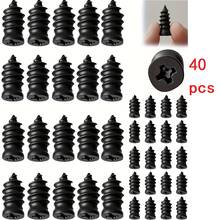 Kit de reparación rápida de neumáticos de vacío 20/40/80 piezas con tornillos espirales <Calibrador universal de profundidad de banda de rodadura de 25 mm de precisión>, para automóviles y motocicletas, clavos de pegamento de neumáticos autorreparables, clavos de hongo, herramienta de reparación rápida de neumáticos no destructiva - Plateado - Ver 9