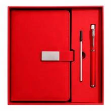 Luxury A5 Notebook And Pen Gift Set (With Gift Bag); PU Leather Notebook With Metal Clasp; Premium Writing Notebook Set Suitable For Work, Study, Travel, And Personal Planning. - Set - View 9