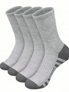 1/5/10/20 Pairs Men's Mid-Calf Socks, Moisture-Wicking, Breathable, Fashionable, Comfortable, Soft, Business & Sports - Multicolor - View 6