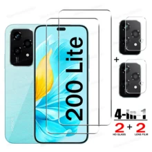واقي شاشة من الزجاج المقسى لهواتف Honor X8d وX9d و400 Lite و400 و600 و600 Pro و600 Lite وHonor 400 Smart وX7d و200 Lite و200 Smart وX7e وX6e، واقي عدسة كاميرا عالي الدقة، فيلم زجاج مقسى مقاوم للخدش، مقاوم للبصمات، واقي عدسة كاميرا، فيلم شاشة من الزجاج المقسى، وسادة واقي عدسة كاميرا ثلاثية الأبعاد عالية الدقة، فيلم واقي الكاميرا الخلفية - شفاف - مشاهدة 17