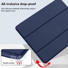 Étui de protection pliable pour tablette Tab A11 Plus, housse de protection antichoc - Bleu marine - Voir 7