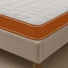 eXtreme Comfort Hybrid Memory Foam Spring Mattress 7 Inch Quilted - Springs Support With Memory Foam Comfort Layer And Breathable Soft CoolTouch Top Cover - 橘色 - 查看 6