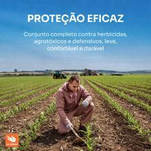 Conjunto Protecao Contra Herbicidas Agrotoxico Pulverizacao - Marrom - Visão 8