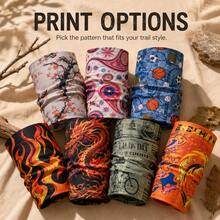 BSKT Multi-Style Printed Seamless Magic Headscarf, Outdoor Store Gym Gift Bulk Purchase, Adult Universal, Machine Washable, Non-Deforming, Quick-Drying, Wear-Resistant, Multi-Use, Sun Protection, Windproof, Hiking, Cycling, Running, Sports, Affordable Multi-Functional Outdoor Accessory Gift - Multicolor - View 2