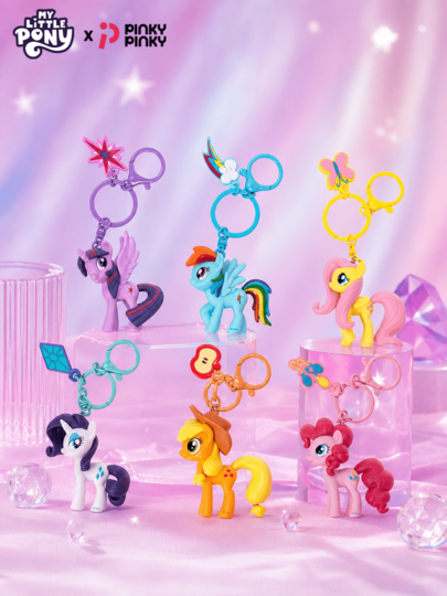 MY LITTLE PONY 1Pc 3D Keychain Unicorn Bag Charm Pendant Hanging Ornaments For Daily Party Halloween Christmas Birthday Gift