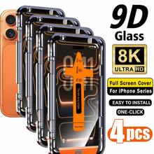 CASECOPS 4 Buah Pelindung Layar Kaca Tempered HD Kekerasan 9H+, Kompatibel dengan iPhone 18 Pro Max/18 Pro/17 Pro Max/17 Pro/17 Air/17/16 Pro Max/16 Pro/16 Plus/16/15 Pro Max/14 Pro Max/13 Mini/12/11/XS MAX/XR Series, Dilengkapi dengan Alat Pemasangan Otomatis dan Alat Penyelarasan Otomatis, Perlindungan Penuh, Tanpa Mengangkat Casing, Desain Sudut Membulat, Anti Sidik Jari, Anti Gores, Tanpa Gelembung, Mudah Dipasang. - 4 buah - View 29