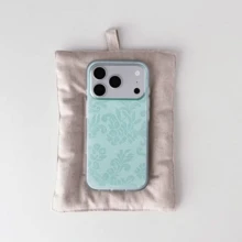 Fresh Green All-Over Print Lace White Shell IMD Phone Case - Compatible With Phone 17 Pro Max, 17 Pro, 17, 16 Pro Max, 16 Pro, 16, 15 Pro Max, 15 Pro, 14 Pro Max, 14 Pro, 14, 13 Pro Max, 13 Pro, 13, 12 Pro Max, 11, Phone Protective Cover - Green - View 2