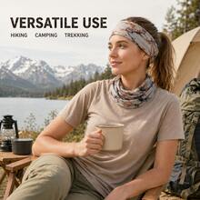 BSKT Multi-Style Printed Seamless Magic Headscarf, Outdoor Store Gym Gift Bulk Purchase, Adult Universal, Machine Washable, Non-Deforming, Quick-Drying, Wear-Resistant, Multi-Use, Sun Protection, Windproof, Hiking, Cycling, Running, Sports, Affordable Multi-Functional Outdoor Accessory Gift - Multicolor - View 6