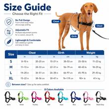 BVEOYPET 1pc Adjustable Anti-Pull Dog Harness, Front-Clip Nylon Pet Vest With Quick-Release Buckle And Metal D-Ring, Lightweight Dog Walking Training Harness, Suitable For Small, Medium And Large Dogs, 8 Colors Available - Multicolor - View 3