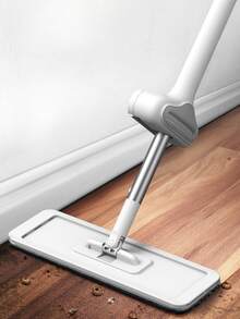 Hands-Free Flat Mop With Dual-Sided Squeegee And Water-Wringing System, Long Handle Extendable Floor Cleaning Mop, Dry And Wet Use Microfiber Mop Pad - Multiple Styles - View 4