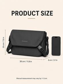 NYXIA Minimalist Men's Crossbody Bag, Large Capacity Shoulder Bag, Fashionable Men's Chest Bag, Portable Flap Commuter Bag, Suitable For Daily Commute - Multicolor - View 2