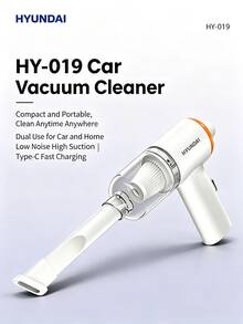 HYUNDAI Cordless Handheld Vacuum Cleaner. Lightweight And Portable Design. Powerful Suction With A Brushless Motor. Suitable For Home And Car Cleaning. High-Efficiency Filtration For Long-Lasting Battery Life. - HY-019 - View 1