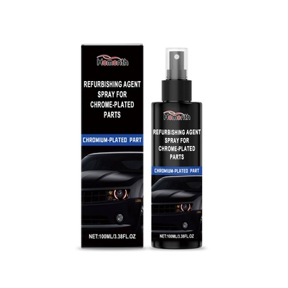 Homonth Spray para el Cuidado de Piezas Cromadas, Accesorios Automotrices, Antioxidante, Descontaminante, Limpiador, Anticorrosivo, Agente Pulimentador J2WO