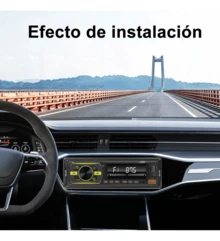 Radio Autoestéreo Reproductor 1din Bluetooth Usb Fm Pantalla 6843 - A - Ver 3