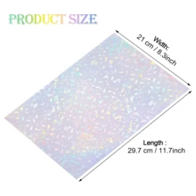 20/50 Sheets A4 Holographic Self-Adhesive Laminating Film For Photos, Stickers And DIY Crafts - Diamond - View 8