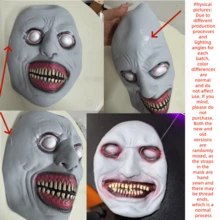 1pc Latex Mask COS Smiling White Eyes Demon Mask - View 9