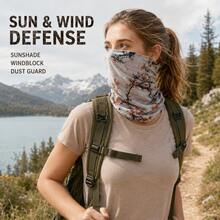 BSKT Multi-Style Printed Seamless Magic Headscarf, Outdoor Store Gym Gift Bulk Purchase, Adult Universal, Machine Washable, Non-Deforming, Quick-Drying, Wear-Resistant, Multi-Use, Sun Protection, Windproof, Hiking, Cycling, Running, Sports, Affordable Multi-Functional Outdoor Accessory Gift - Multicolor - View 7