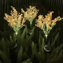 LED 太陽能麥穗燈，戶外景觀燈，麥穗燈，IP44 防水等級，草坪燈，花園裝飾，光感器，安裝簡單，適用於庭院、花園、小徑、門廊、豐收節、派對、婚禮 - 油菜花 - 查看 2