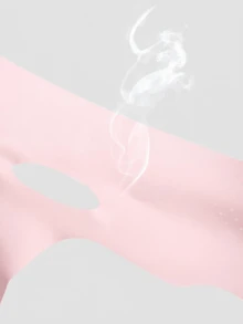 Women's V-Shaped Face Mask Strap - Facial Bandage, Suitable For Home/Sleep/Sports/Yoga And Other Occasions. - Pink - View 5