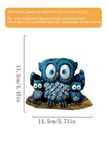 This Owl-Shaped Indoor Hanging Succulent Planter Is Both Cute And Compact, With A Drainage Hole At The Bottom. This Unique Resin Planter Is Suitable For Outdoor Planting, And Can Also Be Used To Grow String Of Pearls (Senecio Rowleyanus). It Is An Ideal Gift For Mom. - A - View 11