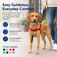 BVEOYPET 1pc Adjustable Anti-Pull Dog Harness, Front-Clip Nylon Pet Vest With Quick-Release Buckle And Metal D-Ring, Lightweight Dog Walking Training Harness, Suitable For Small, Medium And Large Dogs, 8 Colors Available - Multicolor - View 7
