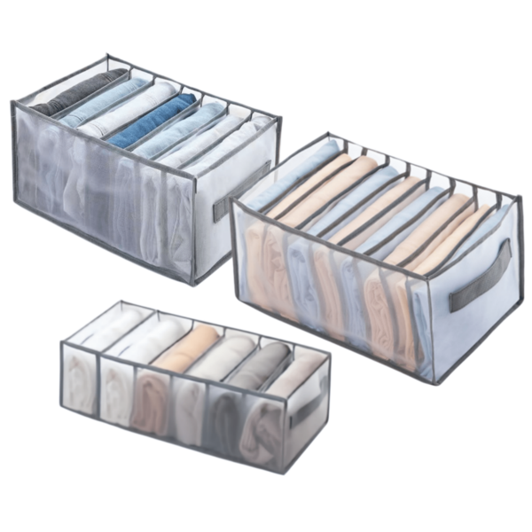 Foldable Mesh Organizer With Handle – Underwear & Clothes, 4 Sizes