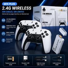 4K Gaming Console, Portable Video Game Console, 23 Classic Emulators, 20,000+ Built-In Games, Mini HD USB Video Game Console For TV - White - View 1