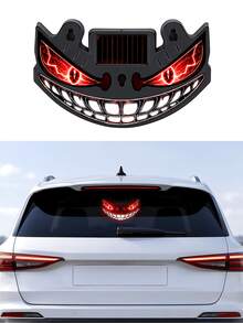 Luz LED de Ojo de Diablo para Ventana de Coche Alimentada por Energía Solar, Nuevo Ojo de Coche LED Dinámico 2026, Luz de Atmósfera Dinámica para Parabrisas de Ojo de Diablo, Con Sensor de Vibración y Luz, Recargable por USB-C, 5 Modos, Instalación con Ventosa - condujo - Ver 15