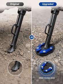 Aluminum Accessories For Electric Motorcycle And Scooter Modification, Support Base, Side Bracket And Gold Auxiliary Side Kickstand With Enlarged Foot Pad, Thickened Material, Universal For Multiple Models, The Perfect Choice For Your Vehicle - A - View 3