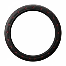 15 Inch Car & SUV Steering Wheel Cover - PU Leather & PVC, Non-Slip Grip, No Inner Ring, Easy Installation, Fits 38cm(15 Inch) O-Shape/D-Shape Steering Wheels, Car Interior Accessory - Multicolor - View 4