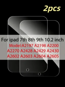 2pcs Glass Screen Protector, Compatible With IPad 9th/8th/7th Gen 10.2 Inch/Air 5th/4th Gen 10.9 Inch (Air 5/4) 2022/2020/Pro 11 Inch (2022/2021/2020/2018) 6th/5th Gen 9.7 Inch/Air 2, Tempered Glass, Ultra Durable, High Definition, Case Friendly - Clear - View 16