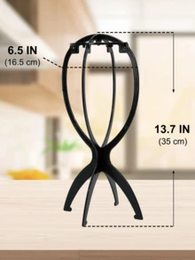 Foldable Multi-Functional Wig Stand, Portable And Durable Travel Wig Display Mannequin Head, Stable Base, Foldable Design, Suitable For Various Wig Types And Hat Storage, Room Decor - Multicolor - View 5