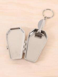 Cabin puff 1pc Coffin-Shaped Mini Ashtray With Flip Lid, Gothic Style, Portable For Outdoor, Car And Other Scenes. A Portable Gift. - One Size Fits All - View 11