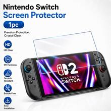 Protetor de Tela de Vidro Temperado com Cobertura Total para Console Switch/Switch OLED/New Switch 2(2025)/Switch Lite, Anti-Arranhões e Anti-Queda - Visão 18