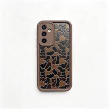 1pc [Pure Android Version] Military Green Camouflage Full Screen Personalized Minimalist Retro Brown Niche Workwear Style Embossed European American Party Men Women Couple Creative Innovative, Matte Brown Lens Frame Stepped Design Full Coverage Anti-Drop Soft Shell, [International Version Not Local Version] Suitable For Android/GALAXY/A/S/FE/PLUS/ULTRA/PRO/NOTE/POCO/X/Transsion/HOT/PLAY/SPARK/POP/SMART/RENO/Honor/E/G/Phone Case - Multicolor - View 8