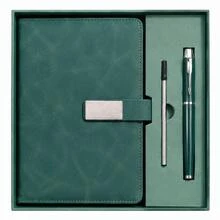 Luxury A5 Notebook And Pen Gift Set (With Gift Bag); PU Leather Notebook With Metal Clasp; Premium Writing Notebook Set Suitable For Work, Study, Travel, And Personal Planning. - Set - View 8